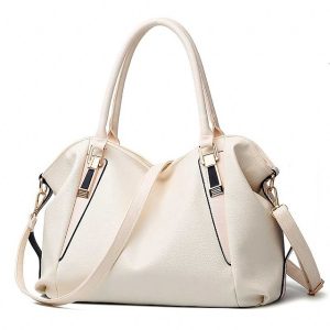 Women's Handbag Crossbody Bag Satchel Top Handle Bag PU Leather Shopping Daily Office & Career Zipper Solid Color Fashion Wine Black White